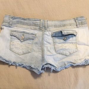 Light wash shorts